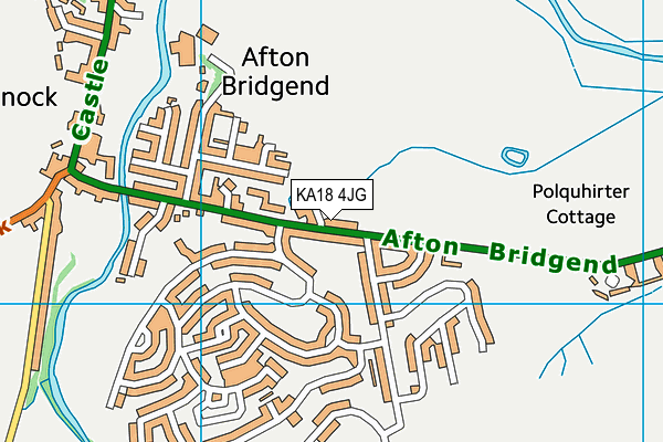 KA18 4JG map - OS VectorMap District (Ordnance Survey) KA18 4JG map - OS VectorMap District (Ordnance Survey)