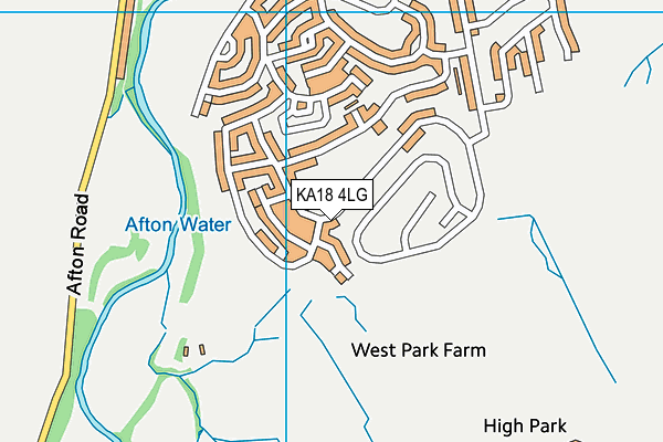 KA18 4LG map - OS VectorMap District (Ordnance Survey) KA18 4LG map - OS VectorMap District (Ordnance Survey)