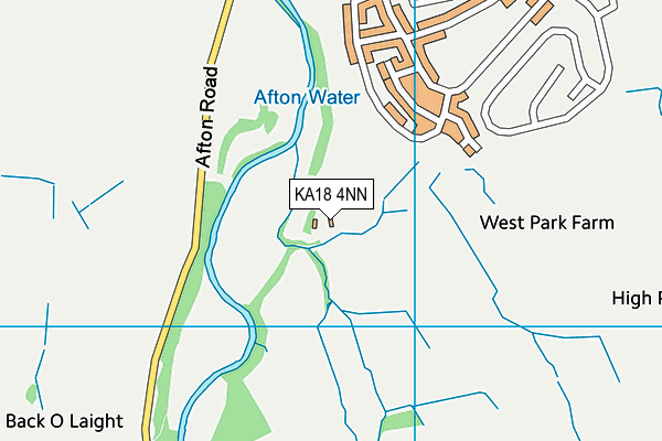 KA18 4NN map - OS VectorMap District (Ordnance Survey)