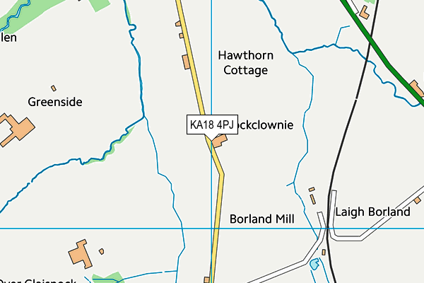 KA18 4PJ map - OS VectorMap District (Ordnance Survey)