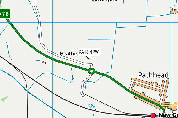 KA18 4PW map - OS VectorMap District (Ordnance Survey) KA18 4PW map - OS VectorMap District (Ordnance Survey)