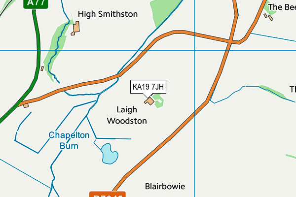KA19 7JH map - OS VectorMap District (Ordnance Survey) KA19 7JH map - OS VectorMap District (Ordnance Survey)