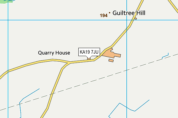 KA19 7JU map - OS VectorMap District (Ordnance Survey) KA19 7JU map - OS VectorMap District (Ordnance Survey)