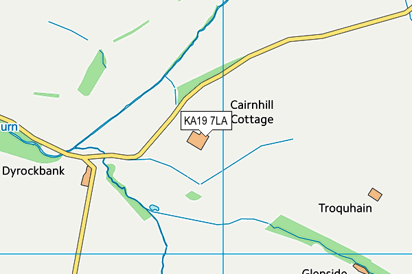 KA19 7LA map - OS VectorMap District (Ordnance Survey)