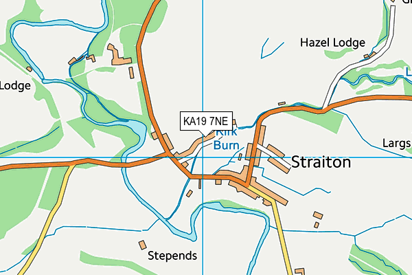 KA19 7NE map - OS VectorMap District (Ordnance Survey) KA19 7NE map - OS VectorMap District (Ordnance Survey)