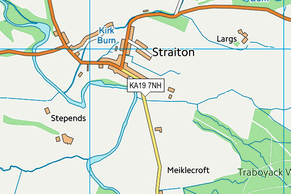 KA19 7NH map - OS VectorMap District (Ordnance Survey) KA19 7NH map - OS VectorMap District (Ordnance Survey)