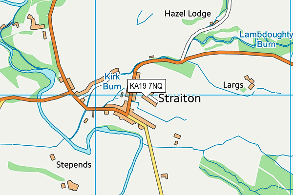 KA19 7NQ map - OS VectorMap District (Ordnance Survey) KA19 7NQ map - OS VectorMap District (Ordnance Survey)