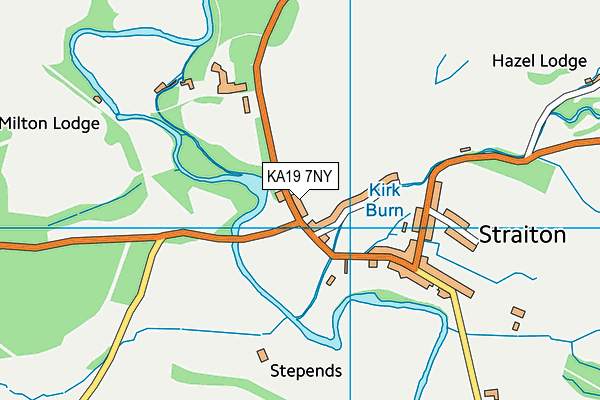 KA19 7NY map - OS VectorMap District (Ordnance Survey) KA19 7NY map - OS VectorMap District (Ordnance Survey)