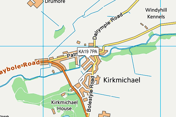 KA19 7PA map - OS VectorMap District (Ordnance Survey) KA19 7PA map - OS VectorMap District (Ordnance Survey)
