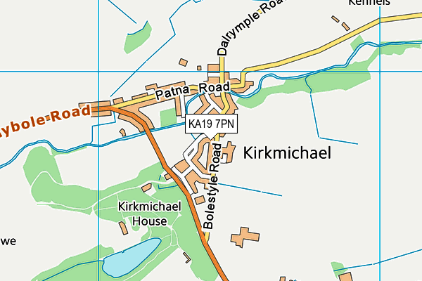KA19 7PN map - OS VectorMap District (Ordnance Survey) KA19 7PN map - OS VectorMap District (Ordnance Survey)