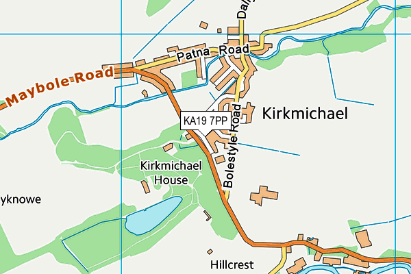KA19 7PP map - OS VectorMap District (Ordnance Survey) KA19 7PP map - OS VectorMap District (Ordnance Survey)