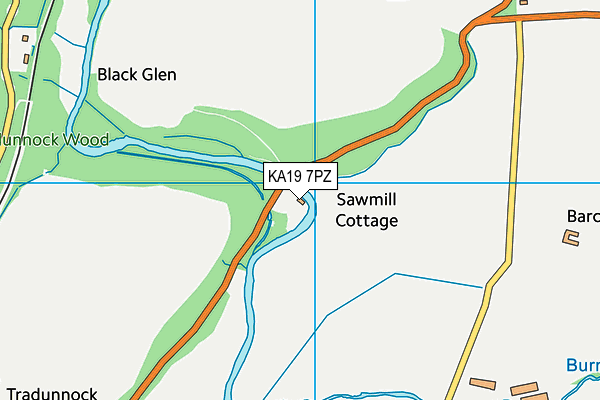 KA19 7PZ map - OS VectorMap District (Ordnance Survey) KA19 7PZ map - OS VectorMap District (Ordnance Survey)