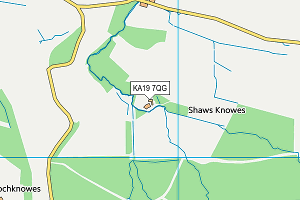 KA19 7QG map - OS VectorMap District (Ordnance Survey) KA19 7QG map - OS VectorMap District (Ordnance Survey)