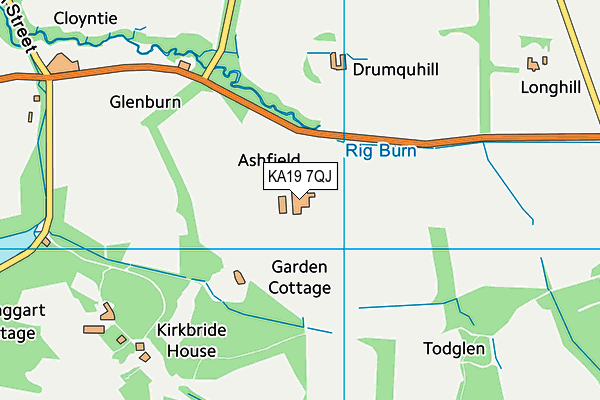 KA19 7QJ map - OS VectorMap District (Ordnance Survey) KA19 7QJ map - OS VectorMap District (Ordnance Survey)