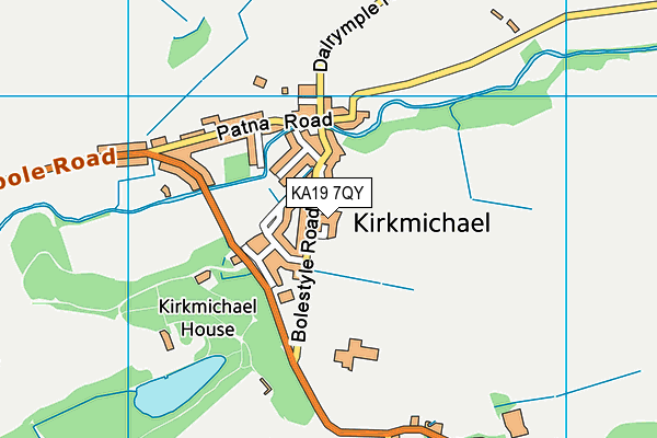KA19 7QY map - OS VectorMap District (Ordnance Survey) KA19 7QY map - OS VectorMap District (Ordnance Survey)