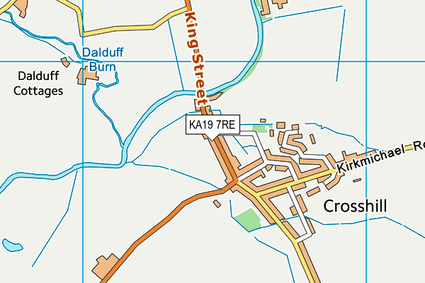 KA19 7RE map - OS VectorMap District (Ordnance Survey) KA19 7RE map - OS VectorMap District (Ordnance Survey)