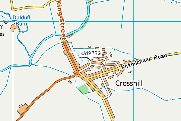 KA19 7RG map - OS VectorMap District (Ordnance Survey) KA19 7RG map - OS VectorMap District (Ordnance Survey)