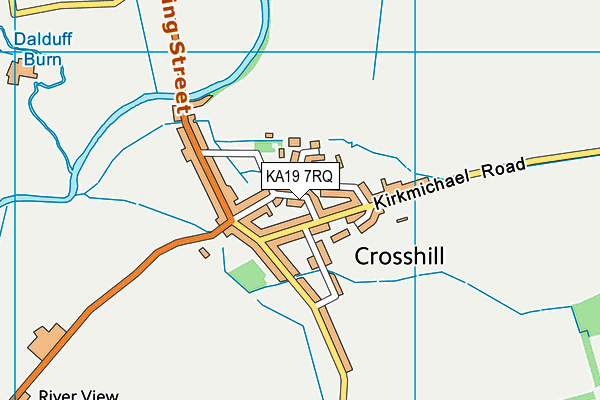KA19 7RQ map - OS VectorMap District (Ordnance Survey) KA19 7RQ map - OS VectorMap District (Ordnance Survey)