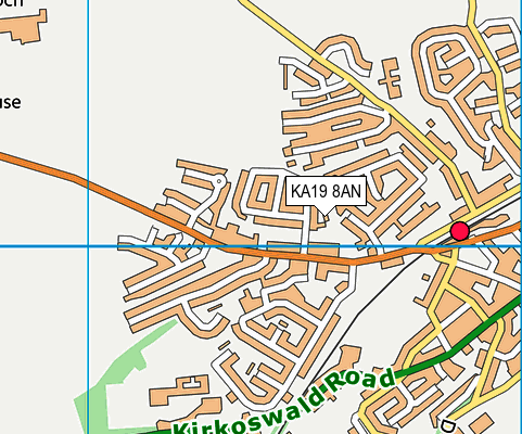 KA19 8AN map - OS VectorMap District (Ordnance Survey) KA19 8AN map - OS VectorMap District (Ordnance Survey)