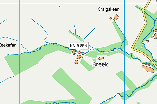 KA19 8EN map - OS VectorMap District (Ordnance Survey) KA19 8EN map - OS VectorMap District (Ordnance Survey)
