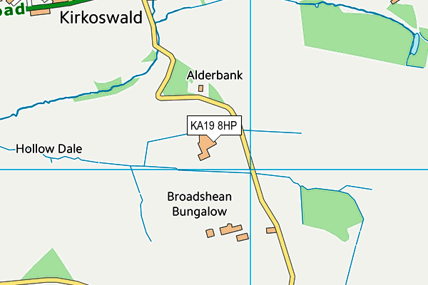 KA19 8HP map - OS VectorMap District (Ordnance Survey) KA19 8HP map - OS VectorMap District (Ordnance Survey)