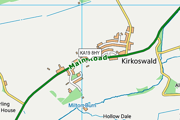 KA19 8HY map - OS VectorMap District (Ordnance Survey) KA19 8HY map - OS VectorMap District (Ordnance Survey)