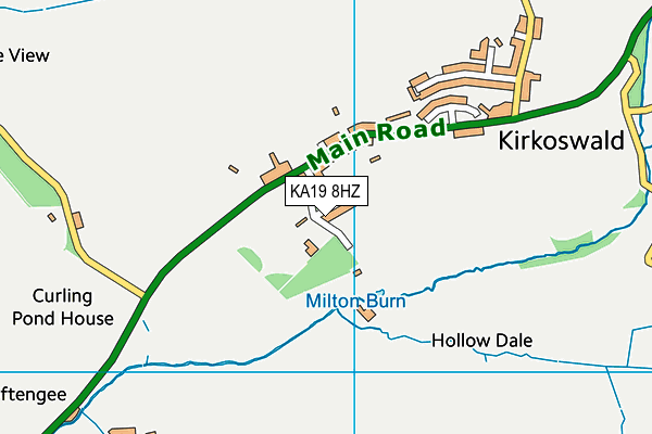 KA19 8HZ map - OS VectorMap District (Ordnance Survey) KA19 8HZ map - OS VectorMap District (Ordnance Survey)