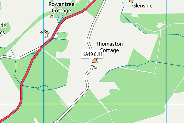 KA19 8JH map - OS VectorMap District (Ordnance Survey) KA19 8JH map - OS VectorMap District (Ordnance Survey)