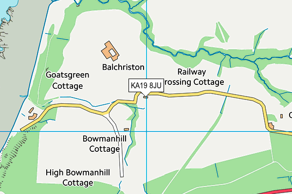 KA19 8JU map - OS VectorMap District (Ordnance Survey) KA19 8JU map - OS VectorMap District (Ordnance Survey)