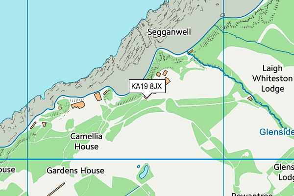 KA19 8JX map - OS VectorMap District (Ordnance Survey) KA19 8JX map - OS VectorMap District (Ordnance Survey)