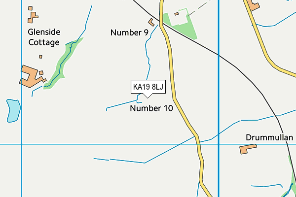 KA19 8LJ map - OS VectorMap District (Ordnance Survey) KA19 8LJ map - OS VectorMap District (Ordnance Survey)
