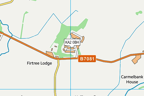 KA2 0BH map - OS VectorMap District (Ordnance Survey) KA2 0BH map - OS VectorMap District (Ordnance Survey)