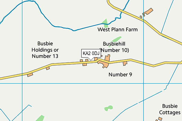 KA2 0DJ map - OS VectorMap District (Ordnance Survey) KA2 0DJ map - OS VectorMap District (Ordnance Survey)