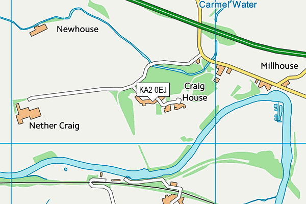 KA2 0EJ map - OS VectorMap District (Ordnance Survey) KA2 0EJ map - OS VectorMap District (Ordnance Survey)