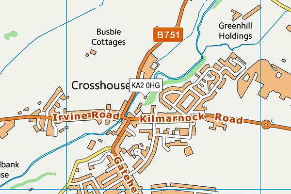 KA2 0HG map - OS VectorMap District (Ordnance Survey) KA2 0HG map - OS VectorMap District (Ordnance Survey)
