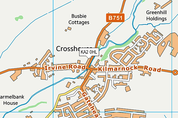 KA2 0HL map - OS VectorMap District (Ordnance Survey) KA2 0HL map - OS VectorMap District (Ordnance Survey)