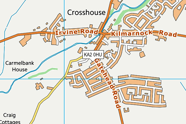 KA2 0HU map - OS VectorMap District (Ordnance Survey)