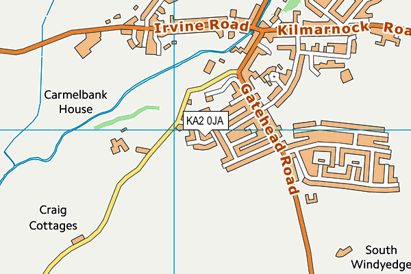 KA2 0JA map - OS VectorMap District (Ordnance Survey) KA2 0JA map - OS VectorMap District (Ordnance Survey)