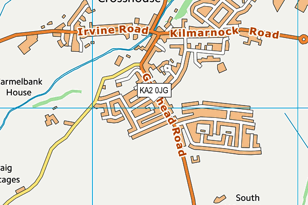 KA2 0JG map - OS VectorMap District (Ordnance Survey) KA2 0JG map - OS VectorMap District (Ordnance Survey)