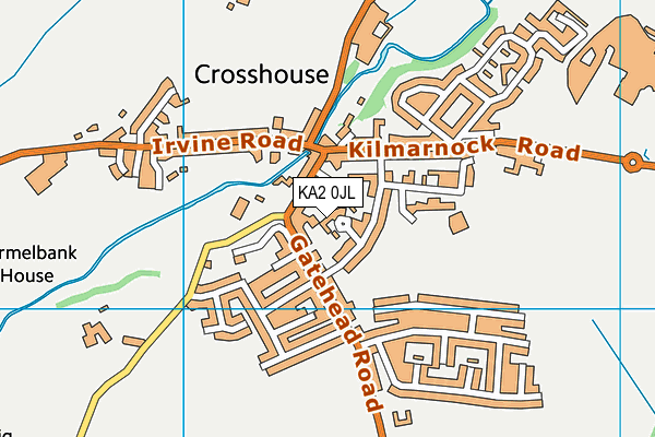 KA2 0JL map - OS VectorMap District (Ordnance Survey) KA2 0JL map - OS VectorMap District (Ordnance Survey)