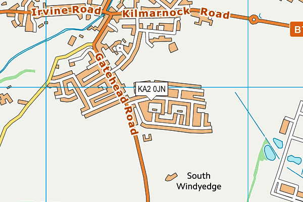 KA2 0JN map - OS VectorMap District (Ordnance Survey) KA2 0JN map - OS VectorMap District (Ordnance Survey)