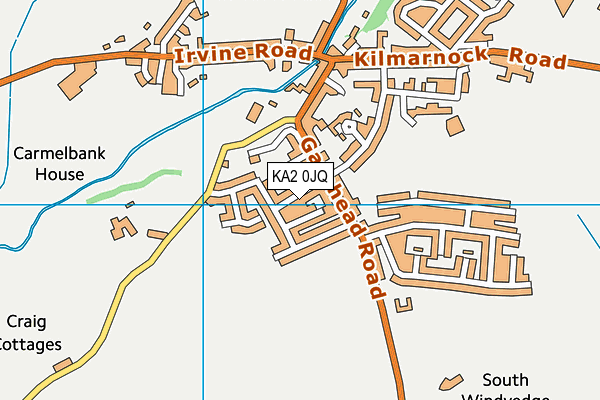 KA2 0JQ map - OS VectorMap District (Ordnance Survey) KA2 0JQ map - OS VectorMap District (Ordnance Survey)