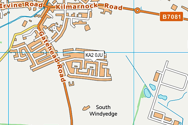 KA2 0JU map - OS VectorMap District (Ordnance Survey) KA2 0JU map - OS VectorMap District (Ordnance Survey)