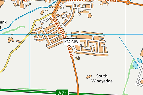 KA2 0JW map - OS VectorMap District (Ordnance Survey) KA2 0JW map - OS VectorMap District (Ordnance Survey)