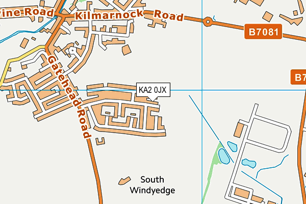 KA2 0JX map - OS VectorMap District (Ordnance Survey) KA2 0JX map - OS VectorMap District (Ordnance Survey)
