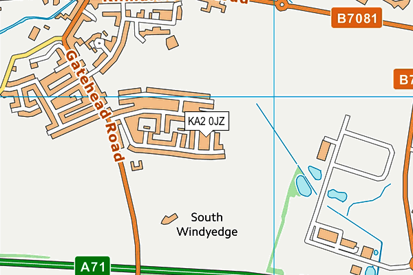 KA2 0JZ map - OS VectorMap District (Ordnance Survey) KA2 0JZ map - OS VectorMap District (Ordnance Survey)