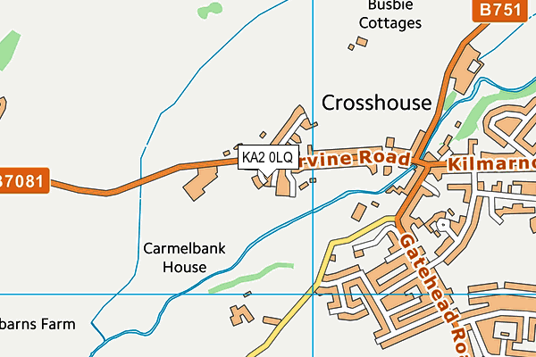 KA2 0LQ map - OS VectorMap District (Ordnance Survey) KA2 0LQ map - OS VectorMap District (Ordnance Survey)