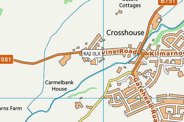 KA2 0LX map - OS VectorMap District (Ordnance Survey) KA2 0LX map - OS VectorMap District (Ordnance Survey)