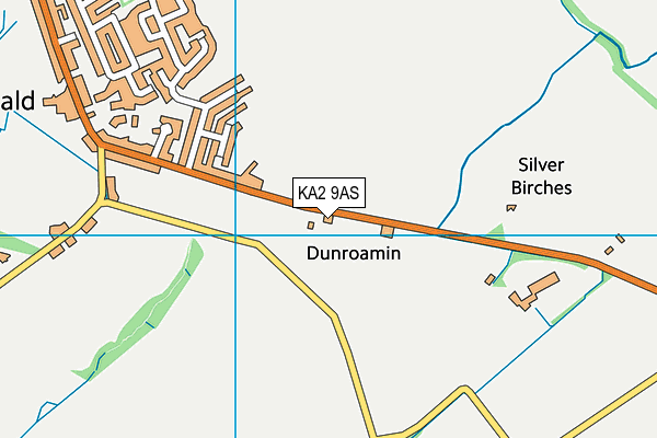 KA2 9AS map - OS VectorMap District (Ordnance Survey)