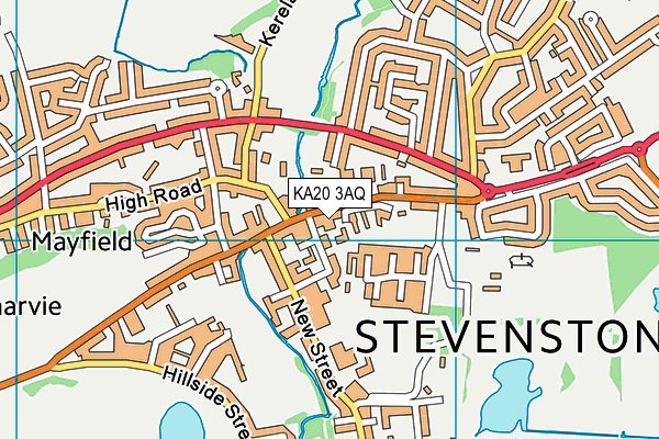 KA20 3AQ map - OS VectorMap District (Ordnance Survey) KA20 3AQ map - OS VectorMap District (Ordnance Survey)